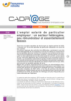 Cadr'@ge, n° 50 – L'emploi salarié de particulier employeur : un secteur hétérogène, peu rémunérateur et essentiellement féminin
